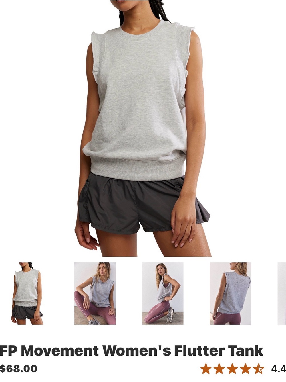 FP Movement by Free People Flutter Sleeve Tank